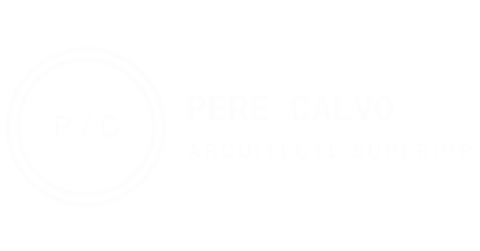logo Pere Calvo, Arquitecto Superior